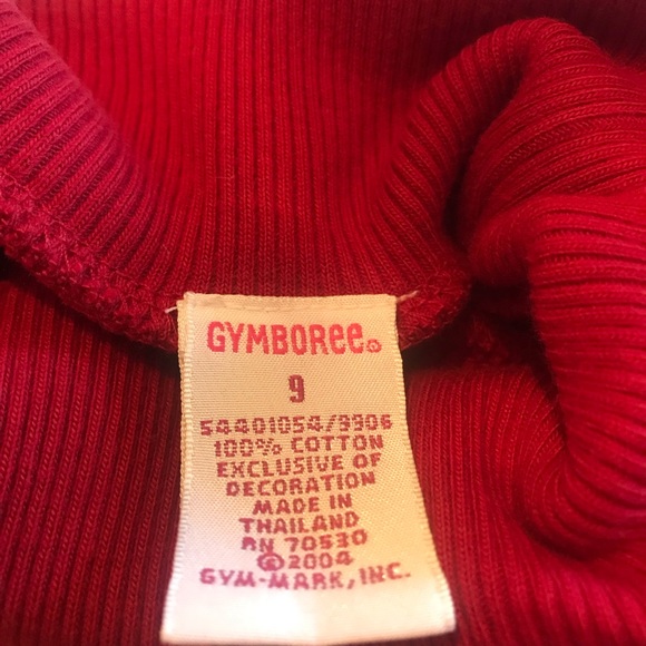 Girls size 9, Gymboree red knit dress, with fuzzy heart on front - Picture 5 of 7